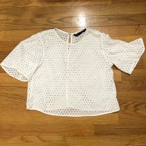 Zara white top